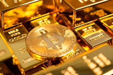 طلا و بیت‌کوین در کنار هم قرار می‌گیرند