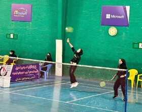 پایان مسابقات بدمینتون بانوان قهرمانی کشور