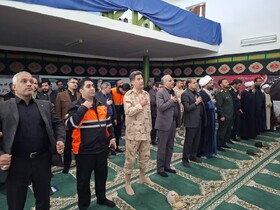 برای نخستین‌بار در نقطه صفر مرزی، آیین باشکوه عزاداری شهادت حضرت زهرا(س) برگزار شد