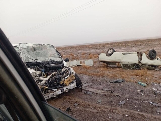 تصادف مرگبار در محور تربت‌جام  موسی‌آباد/ تمام سرنشین دو خودرو جان باختند