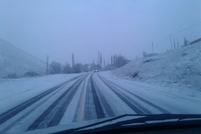 کولاک در گردنه‌های بید و برغمد محور جوین_سبزوار و دشواری تردد