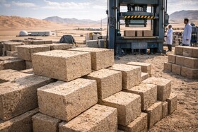 آجرهای بیابانی جایگزین سیمان می‌شوند