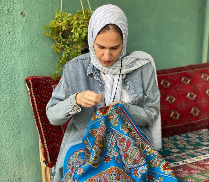 از دکتری هواشناسی تا هنر پته‌دوزی؛ روایت یک هنرمند از تغییری مهم در مسیر زندگی‌اش