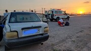 واژگونی خودرو پراید در محور قوچان به چناران