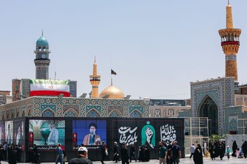 محدودیت تشرف به صحن‌ها و رواق‌های مرکزی حرم مطهر از ظهر چهارشنبه تا پایان مراسم تدفین