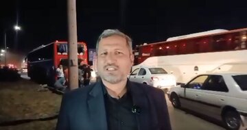 تصادف دو اتوبوس زائران در کمربندی سبزوار/ زائران عراقی و ایرانی در سلامت کامل هستند