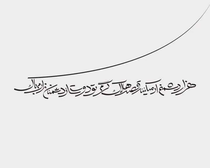 یک طراح گرافیک: کالیگرافی نباید به هنر تزئینی و دکوراتیو محدود شود