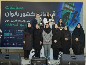 کسب دو مدال توسط تیم ترای‌اتلون خراسان رضوی در مسابقات قهرمانی کشور