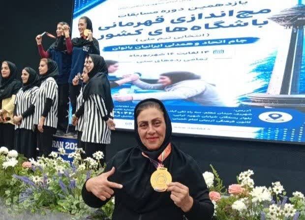 کسب مدال طلا در مسابقات مچ‌اندازی قهرمانی کشور توسط بانوی خراسان رضوی