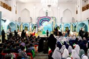 زنگ شکوفه‌ها در جوار بارگاه منور رضوی نواخته شد/بیش از ۱۰۰ هزار دانش آموز کلاس اولی