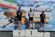 قهرمانی اسکیت‌باز خراسان رضوی در مسابقات نیمه‌ماراتن کشور