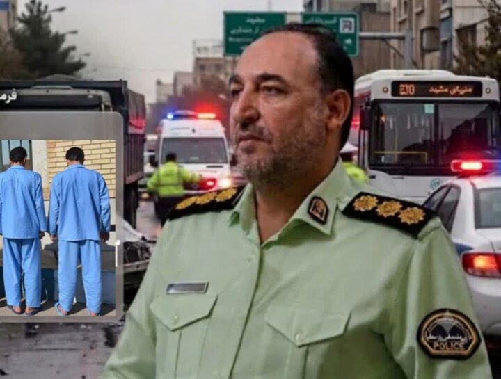 دستبند پلیس بر دستان ۲ شرور قمه‌کش در مشهد