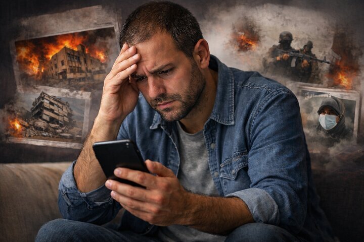 زندگی در سایه اخبار منفی؛ وقتی آگاه بودن به غرق شدن در خبر تبدیل می‌شود