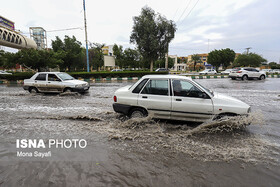 آبگرفتگی در معابر اهواز