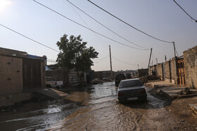 بازدید رییس دادگستری خوزستان از آبگرفتگی منطقه مندلی اهواز