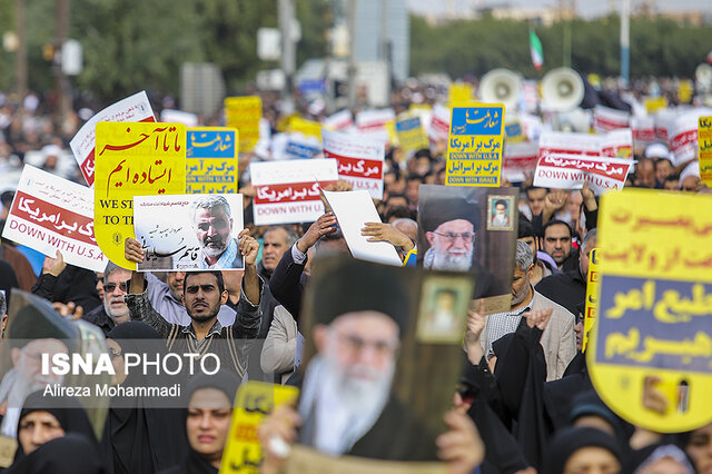 راهپیمایی نمازگزاران اهوازی