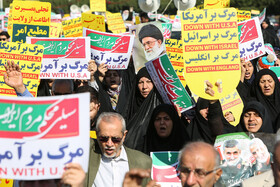 راهپیمایی مردم اهواز در حمایت از اقتدار کشور