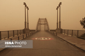 ۱۲ شهر خوزستان درگیر گرد و غبار شدید 