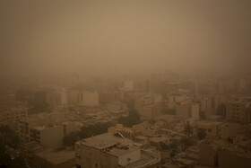 کاهش دید افقی در شهرهای خوزستان در پی گرد و غبار