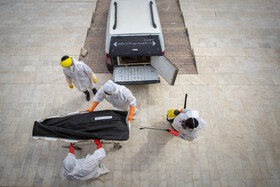 دفن قربانیان کرونا در آرامستان باغ فردوس اهواز