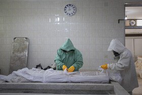 دفن قربانیان کرونا در آرامستان باغ فردوس اهواز