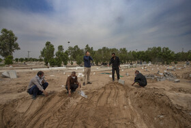 دفن قربانیان کرونا در آرامستان باغ فردوس اهواز