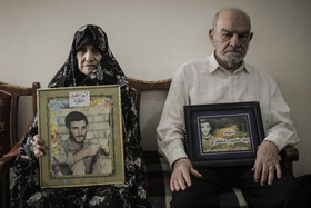 پدر و مادر شهید سید منصور منتظری