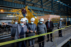 بازدید رئیس بنیاد مستضعفان از شرکت فولاد کاوه اروند