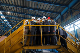 بازدید رئیس بنیاد مستضعفان از شرکت فولاد کاوه اروند