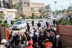 بازدید رئیس بنیاد مستضعفان از ساختمان جدید بیمارستان طالقانی آبادان 