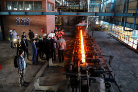 بازدید رئیس بنیاد مستضعفان از شرکت فولاد کاوه اروند