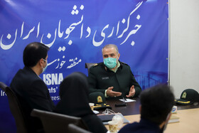 حضور فرمانده ناجا خوزستان در ایسنا