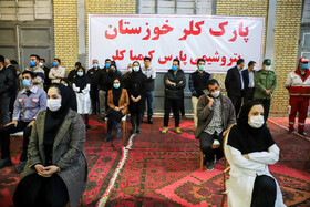 آیین افتتاح فاز اول کارخانه پارس کیمیا کلر خوزستان با حضور معاون اول رئیس جمهور