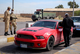 ممنوعیت ورود و خروج خودروها به اهواز در پی تشدید وضعیت قرمز-پلیسراه اهواز - اندیمشک