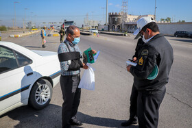 ممنوعیت ورود و خروج خودروها به اهواز در پی تشدید وضعیت قرمز-پلیسراه اهواز - اندیمشک