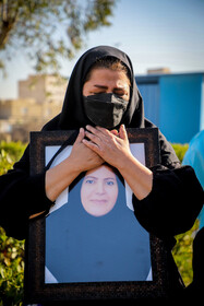 تشییع بانوی مدافع سلامت در بیمارستان امیرالمومنین(ع) اهواز