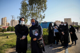 تشییع بانوی مدافع سلامت در بیمارستان امیرالمومنین(ع) اهواز