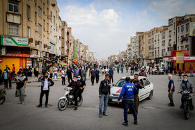 مانور خودرویی برای هشدار کرونا در اهواز