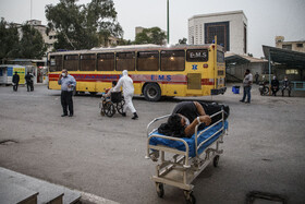 جابه‌جایی بیماران اورژانسی در پیک کرونای خوزستان