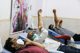 اهدای خون در اولین شب قدر - اهواز