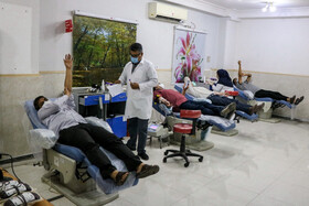 اهدای خون در اولین شب قدر - اهواز