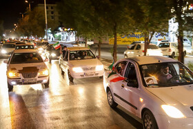 جشن پیروزی ابراهیم رئیسی در انتخابات ریاست جمهوری - اهواز