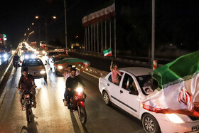 جشن پیروزی ابراهیم رئیسی در انتخابات ریاست جمهوری - اهواز