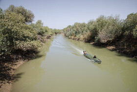  بر اساس رصدهای انجام‌شده دبی رودخانه کرخه در حوضه‌ای که آب وارد تالاب می‌شود، کمتر از ۱۰ مترمکعب است.