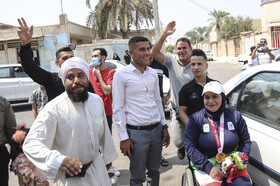 استقبال مردم اهواز از بانوی طلایی خوزستان در پارالمپیک توکیو