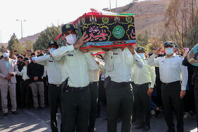 خاکسپاری پیکر "علی لندی" نوجوان فداکار ایذه‌ای