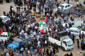 خاکسپاری پیکر "علی لندی" نوجوان فداکار ایذه‌ای