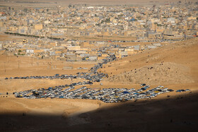 خاکسپاری پیکر "علی لندی" نوجوان فداکار ایذه‌ای