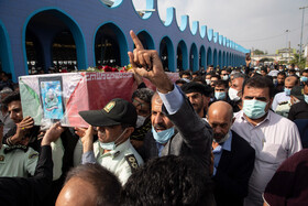 تشییع و خاکسپاری شهید مدافع امنیت "هادی کنعانی" در اهواز