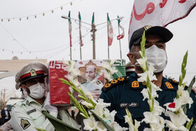 تشییع و خاکسپاری شهید مدافع امنیت "هادی کنعانی" در اهواز